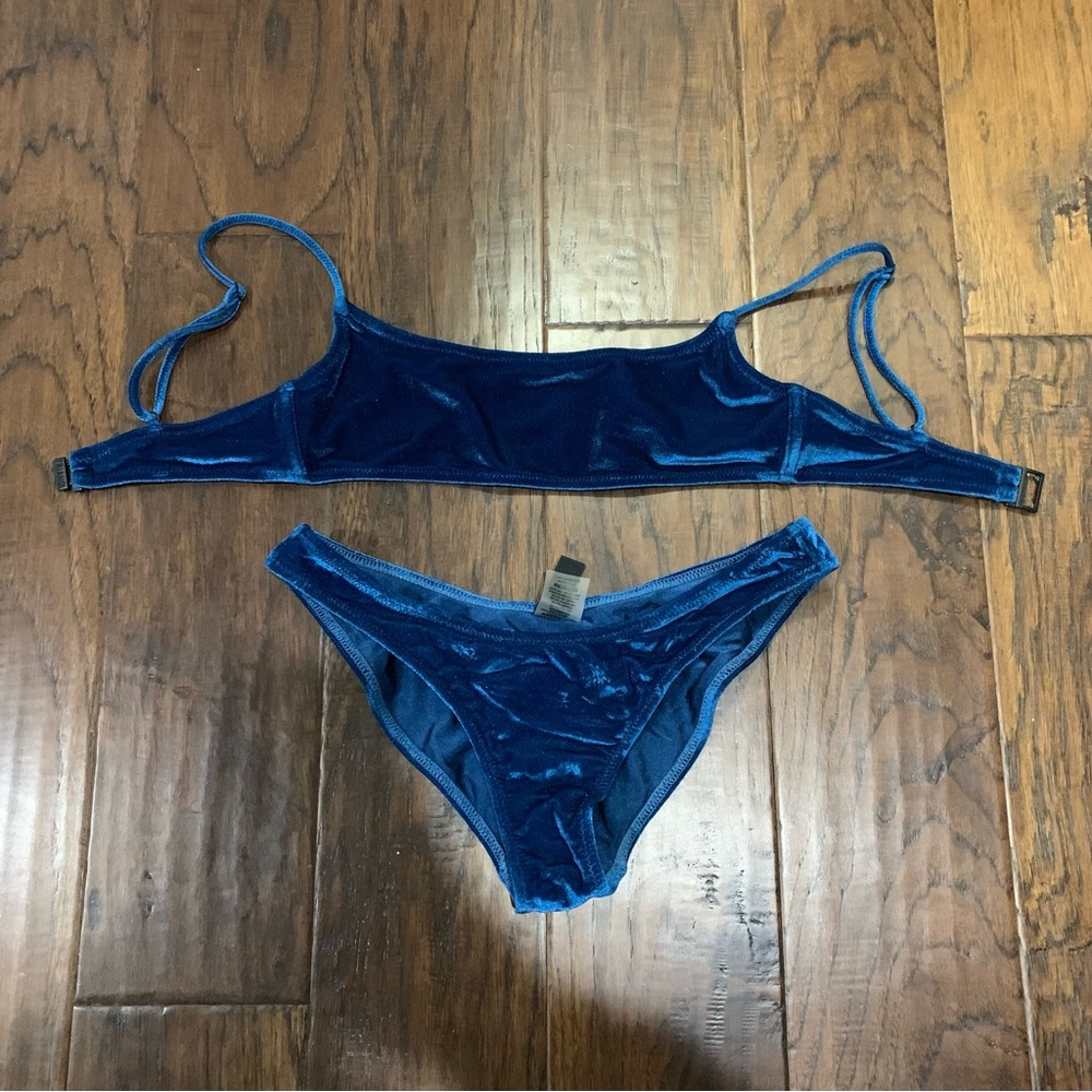 EUC Triangl Dreamland Space Blue Bikini Set Size XXS